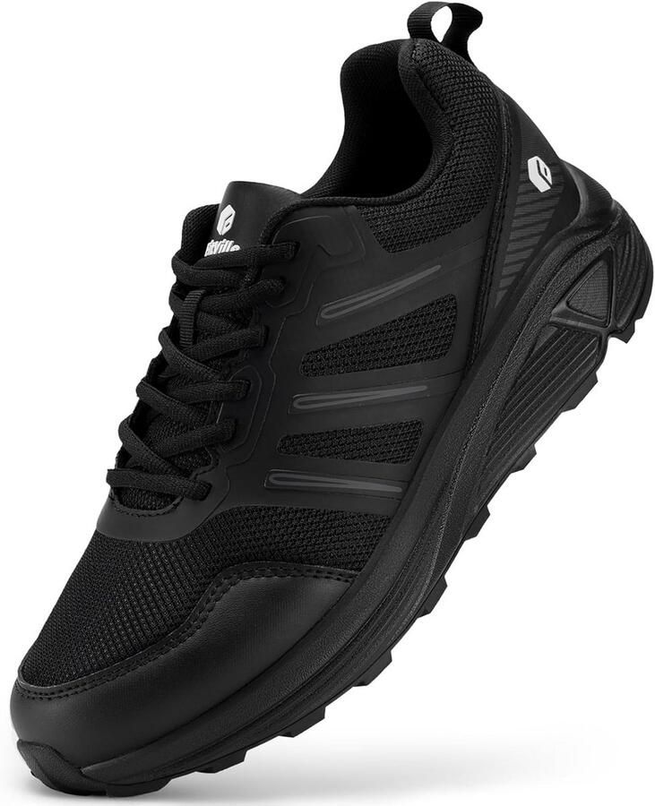 Extra brede hardloopschoenen voor heren lichte trekking- en trailschoenen voor comfortabel hardlopen op verharde wegen