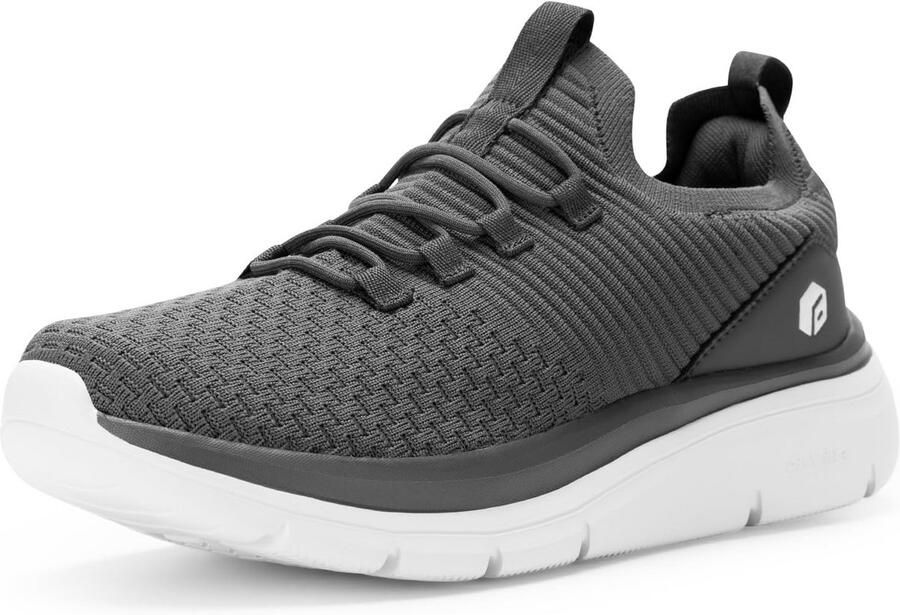 Extra Brede Heren Sneakers Slip-On Wandelschoenen Lichtgewicht Sportschoenen Gym