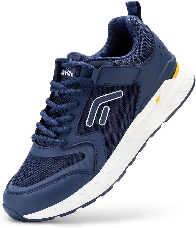 Extra Brede Heren Sportschoenen Ademende Comfortabele Sneakers