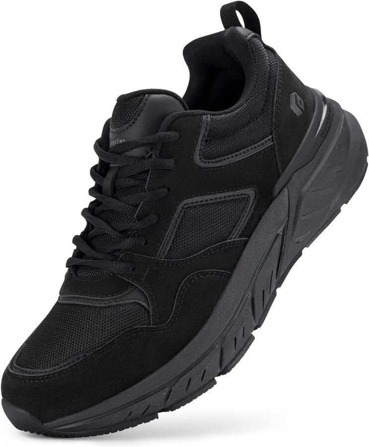 Extra Brede Herenschoenen met Steunzool Ademende Wandelschoenen voor Lopen en Buitenactiviteiten