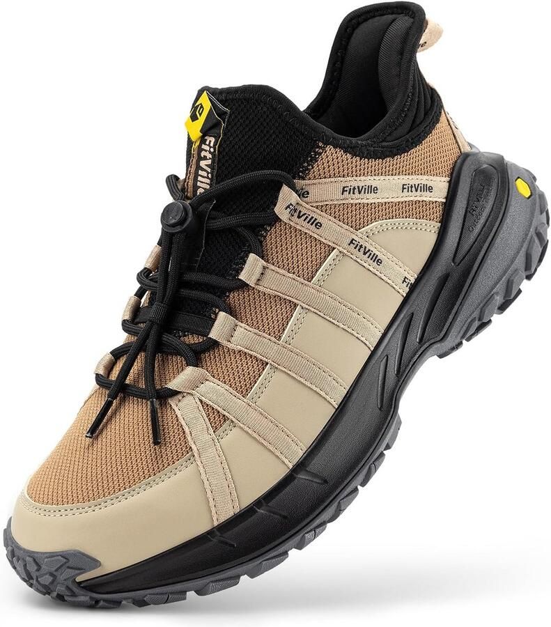 Extra Brede Heren Wandelschoenen Lichtgewicht Outdoorschoenen Antislip Ademend