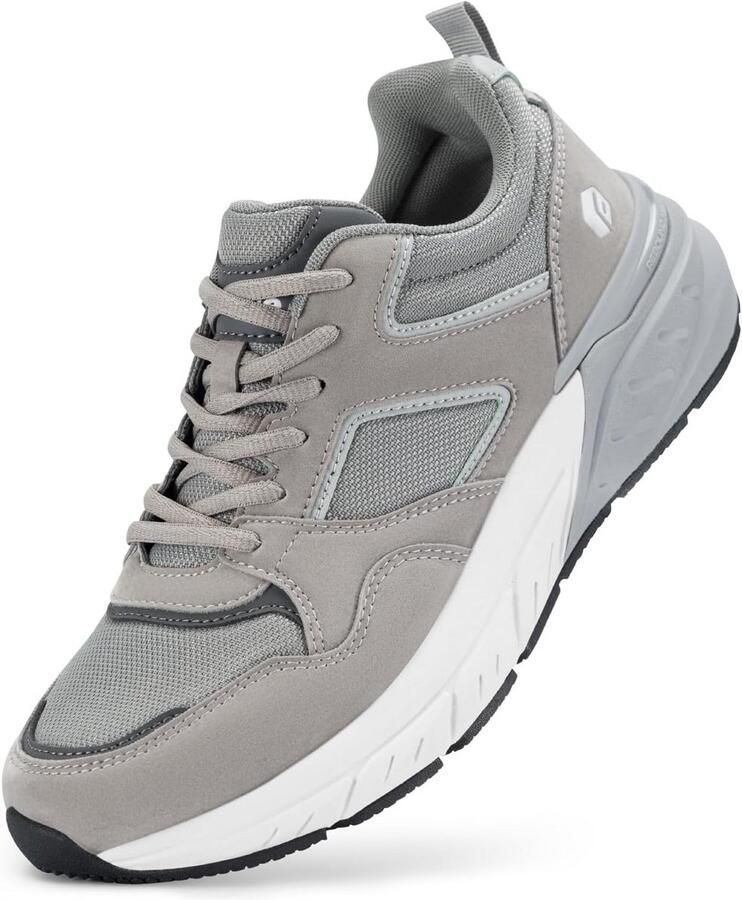 Extra Brede Heren Wandelschoenen met Steunzool en Ademend Vermogen voor Buitenactiviteiten