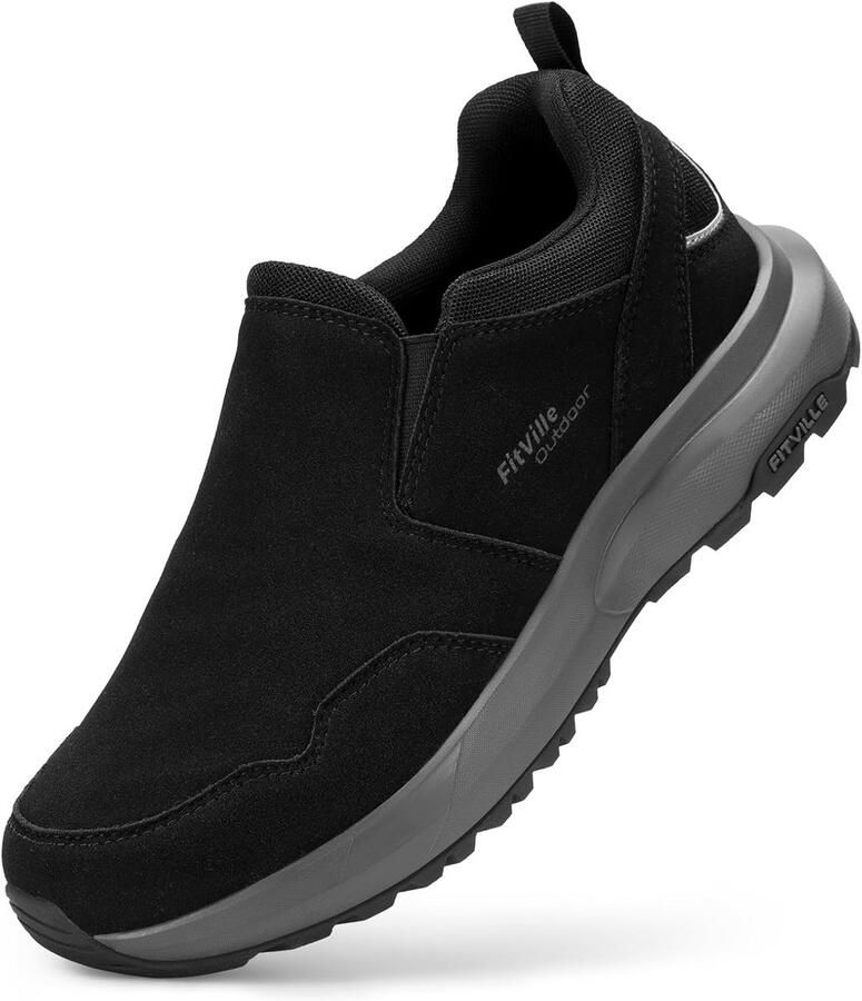 Extra Brede Wandelschoenen Heren Lichtgewicht & Anti-slip Outdoorschoenen