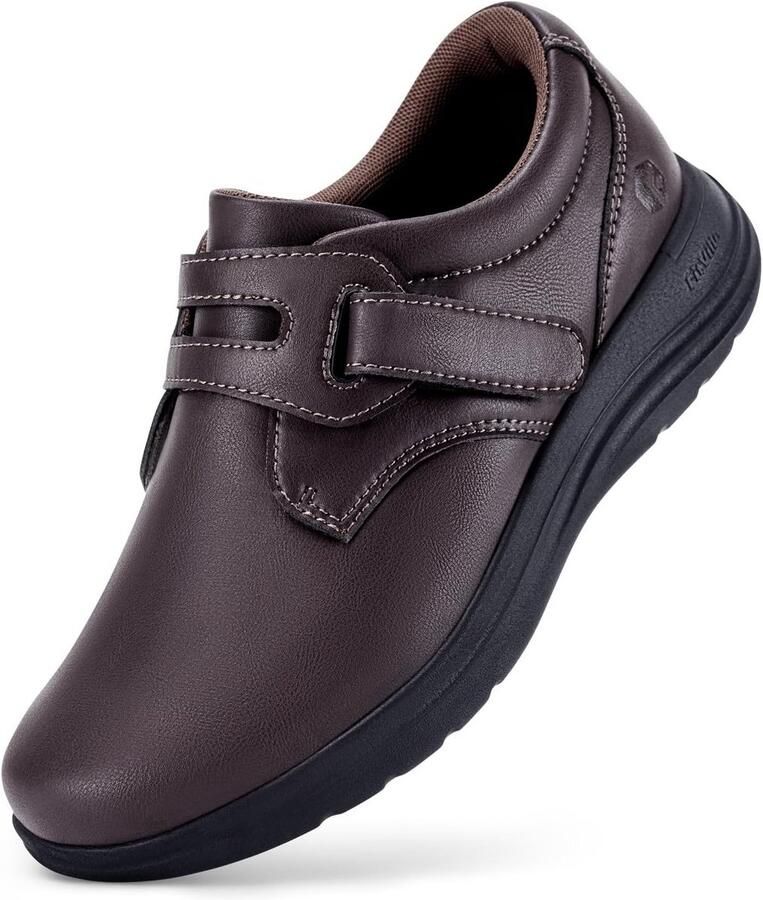 Extra Brede Orthopedische Moccasins voor Dames met Verstelbare Pasvorm