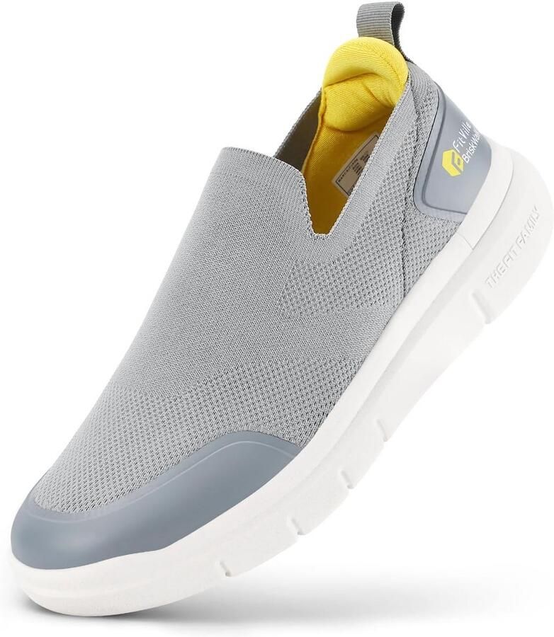 Extra Brede Heren Sneakers Slip-On Lichtgewicht Ademende Wandelschoenen