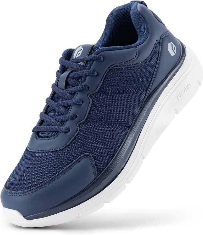 Extra Brede Wandelschoenen Heren Lichtgewicht Casual Sneakers Ademend