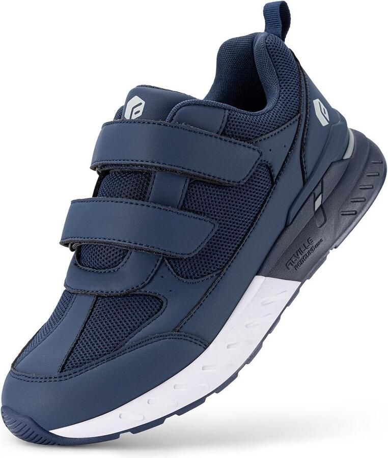 Extra Brede Wandelschoenen met Klittenband voor Mannen Orthopedische Comfortabele Sneakers