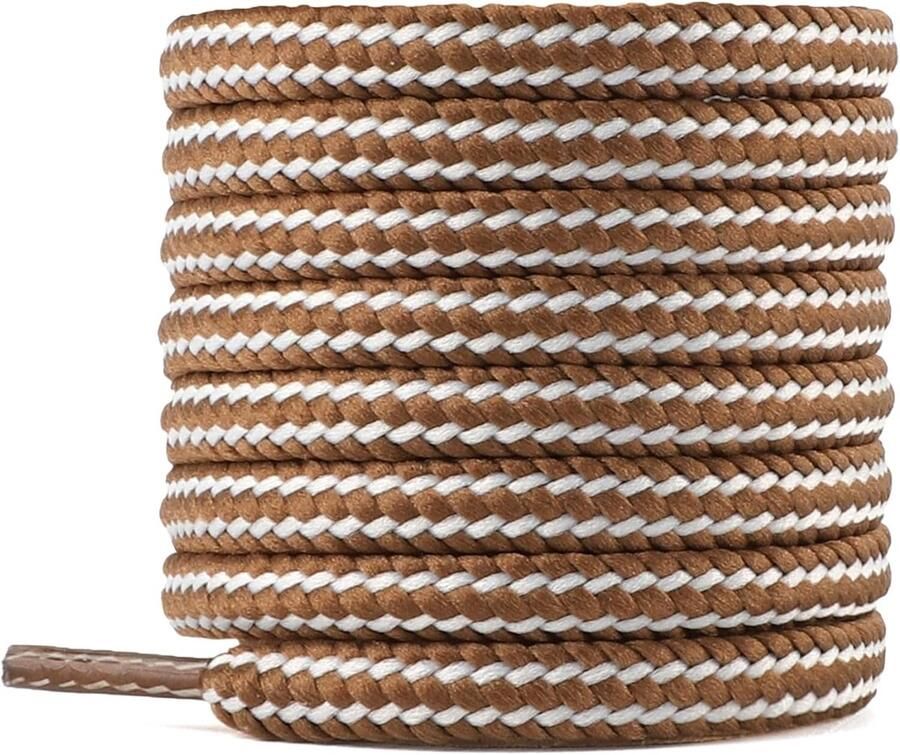 Extra Sterke Platte en Ronde Schoenveters voor Werkschoenen Wandelschoenen en Trekking