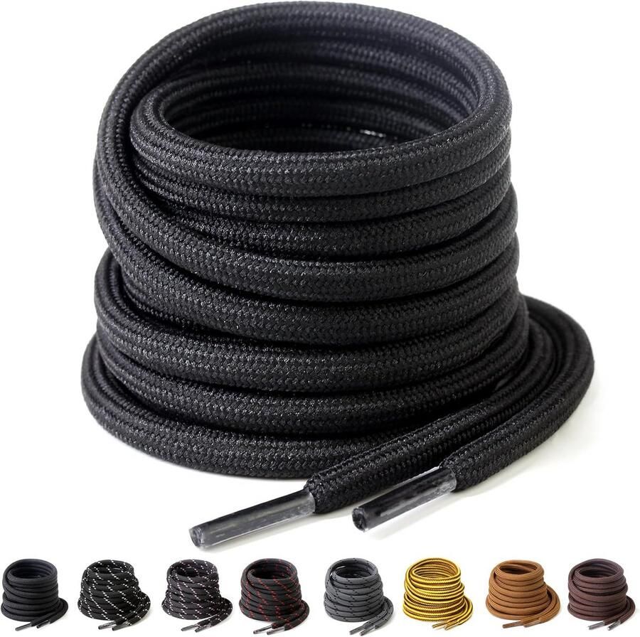 Sterke Ronde Schoenveters 4 5 mm Dikke Veters voor Laarzen en Werkschoenen