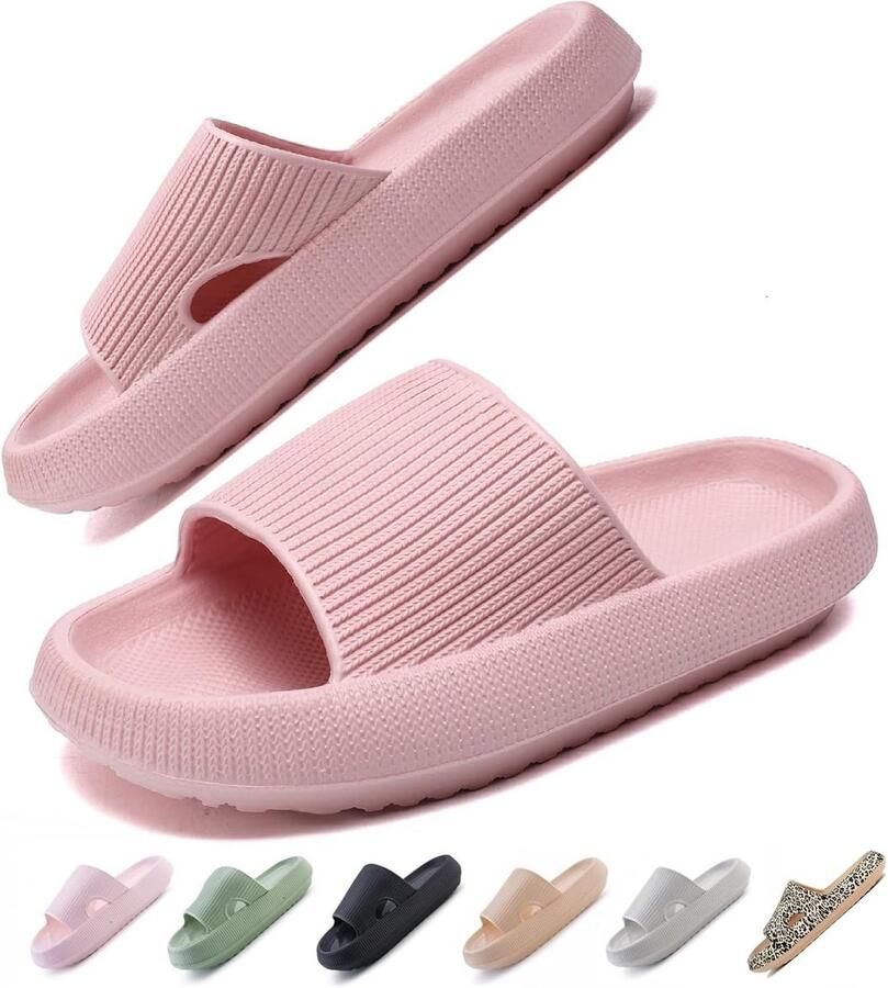 Extreem Zachte Cloud Slippers met Dikke Antislip Zool voor en