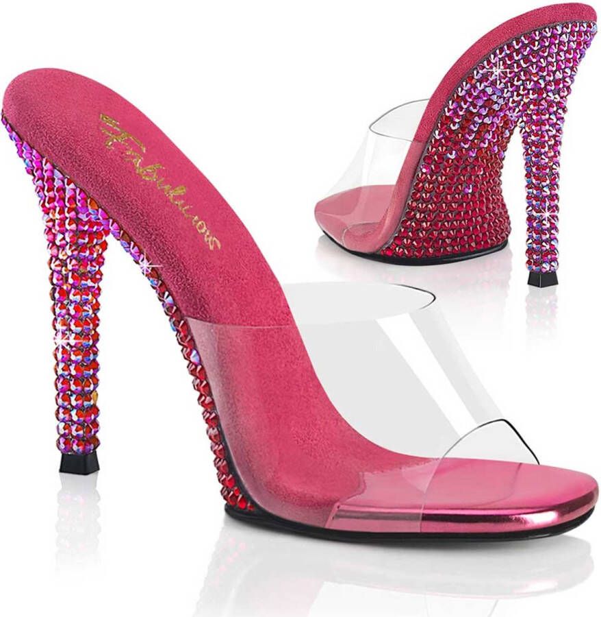 Fabulicious GALA-01DMM Muiltjes met hak 38 Shoes Transparant Roze