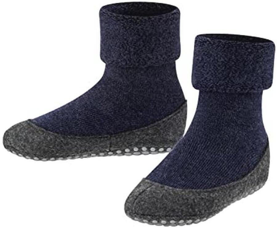 FALKE Unisex Children's Cosyshoe Slippers Socks Non-Slip Nubs on the Felt Sole Comfortable Warm with Plush Durable Breathable Climate Regulating Odor Inhibiting Wool 1 Pair