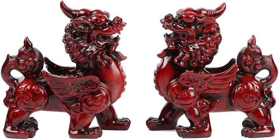 Feng Shui Geluk Paar Pi Yao Pi Xiu Rijkdom Porsperity Standbeeld Feng Shui Decoratie Boeddha tuin good