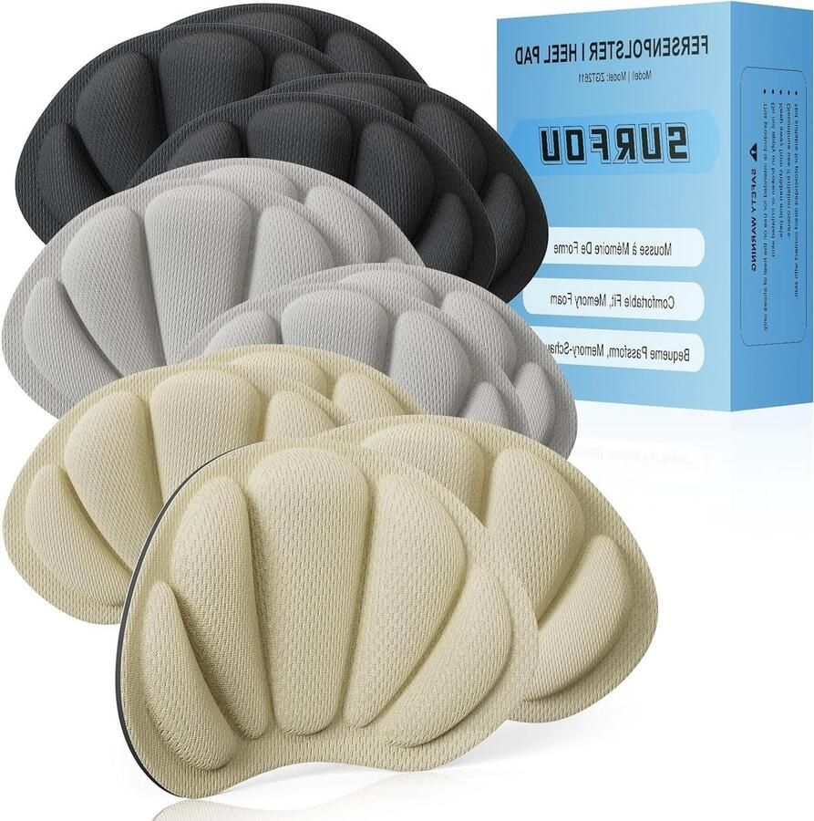 Fersenkussens voor optimale bescherming van de hakken 6 paar comfortabele hakpolsters voor schoenen ideaal voor sneakers en laarzen