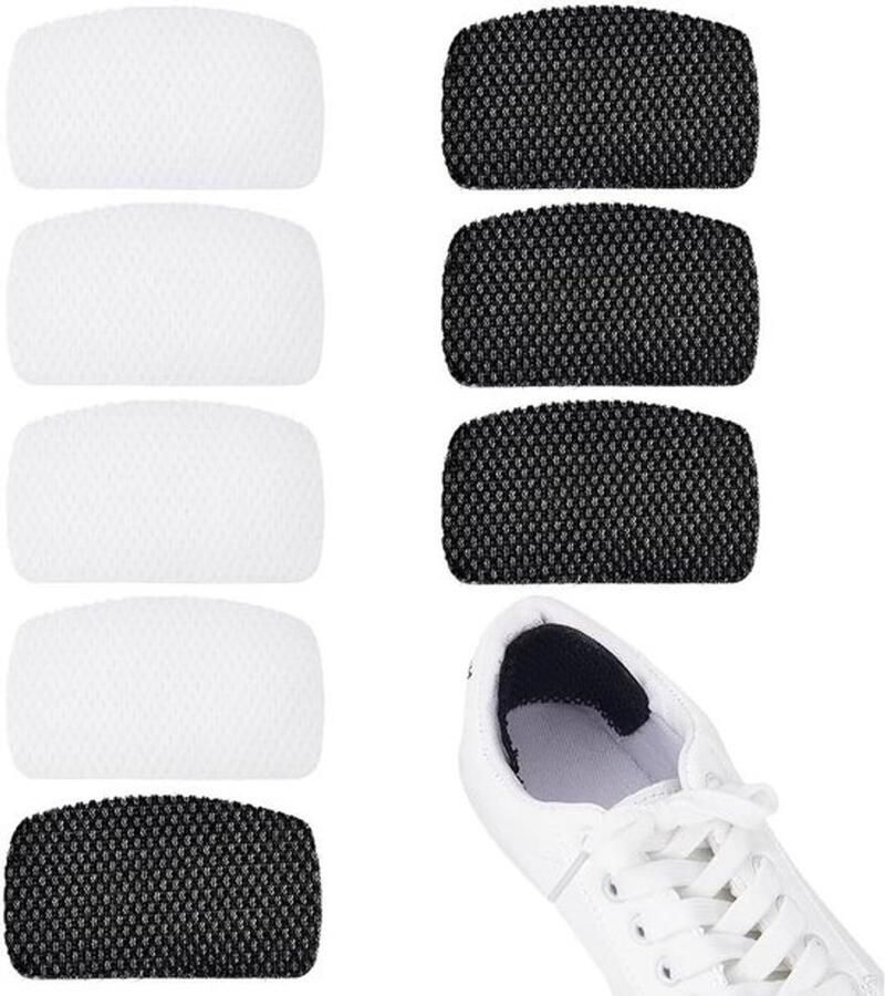 Fersenpolster-sneakers Hielkussen Hielslip voorkomen Blister Polyester zelfklevend 8 paar 2 kleuren Geschikt voor sneakers 60x100x3mm 2 4x3 9x0 1 inch