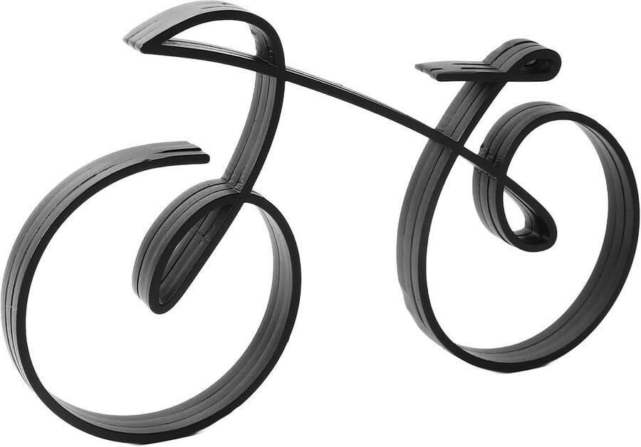 Fiets Art Sculptuur Ijzer Minimalistische Draad Omlijst Stijl Elegante Fiets Sculptuur Voor Fietsen Liefhebbers Decoratie