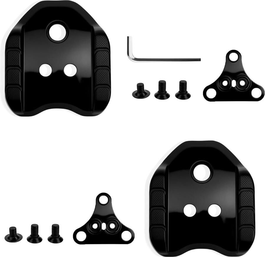 Fiets Cleats Adapters voor Shimano SPD Metalen Pedal Adapters voor Fietsschoenen Perfect voor Wegfietsen en Mountainbiken Zwart Set van
