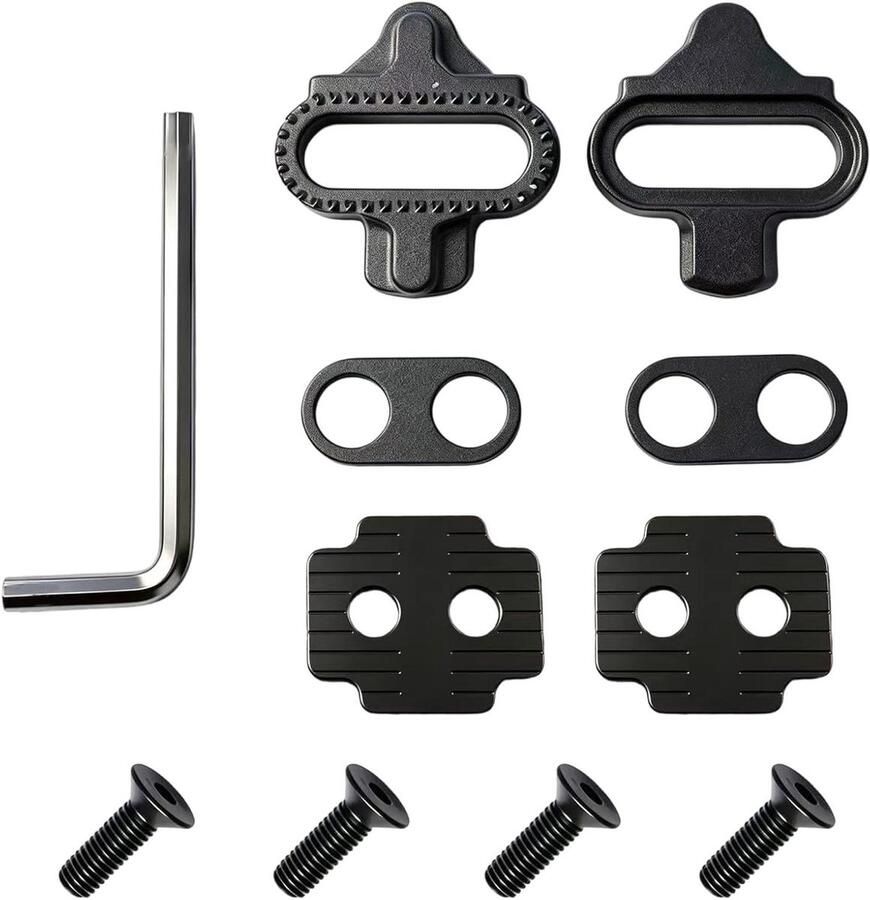 Fiets Cleats Antislip Platen Fietsen Binnen Shi o SPD-SL Compatibel 2 Stuks Zwart