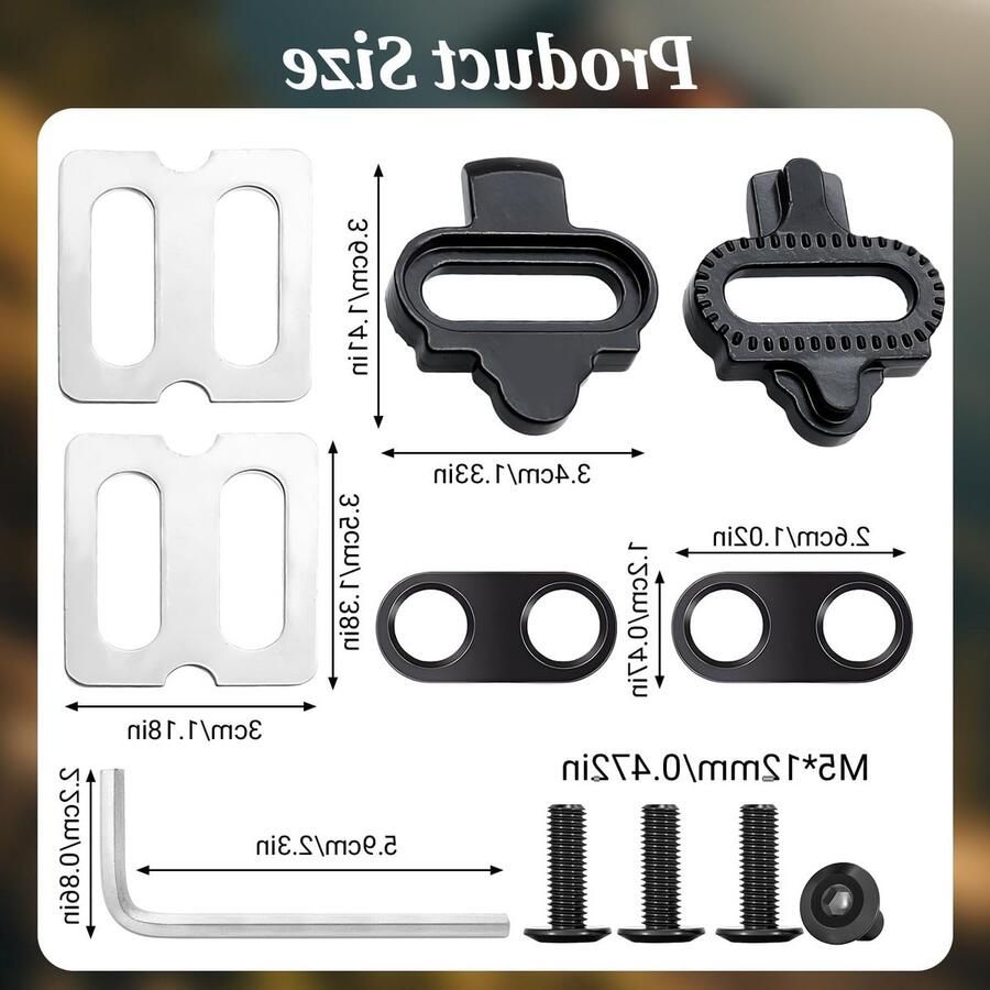 Niet-slip fietsschoenenplaatjes voor MTB en indoor fietsen ideaal voor optimale grip en prestaties