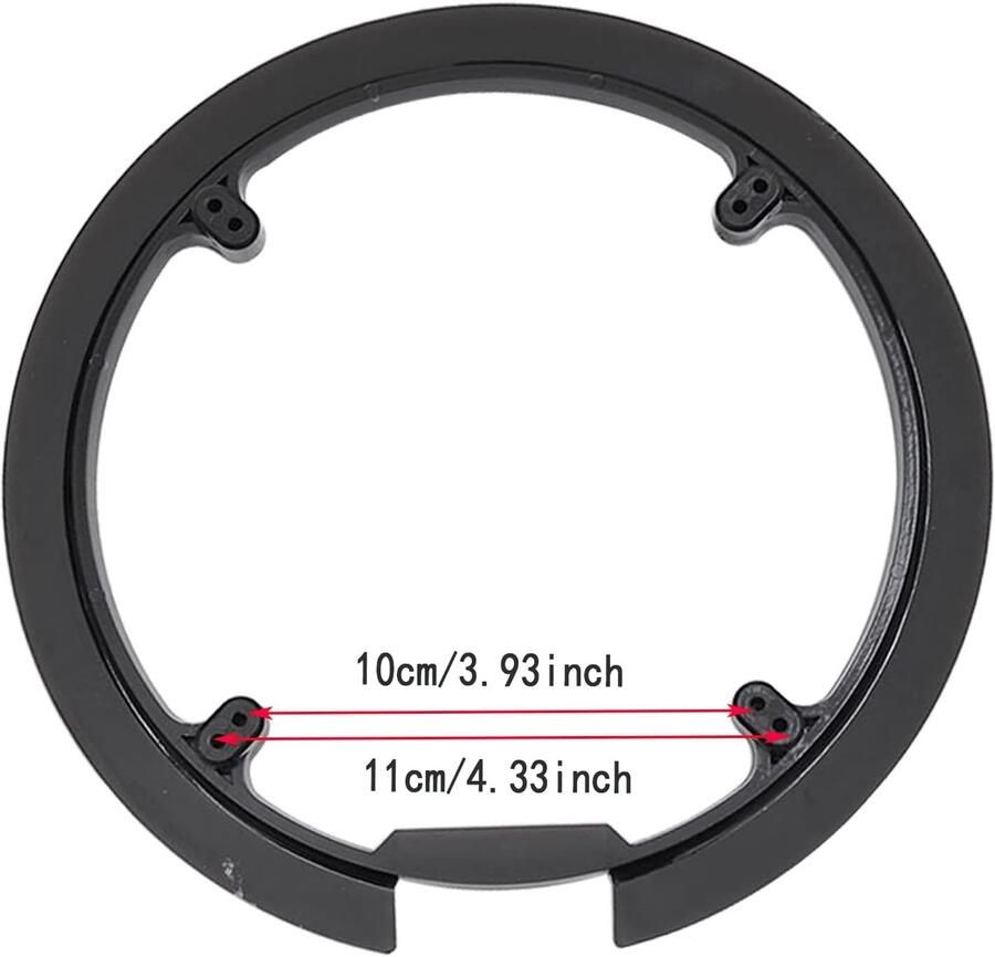 Fiets Kettingwielhoes Kunststof Fiets Kettingkastring Kettingkastschijf 8 Gaten voor 42 44 Tanden Fiets Mountainbike (Zwart)
