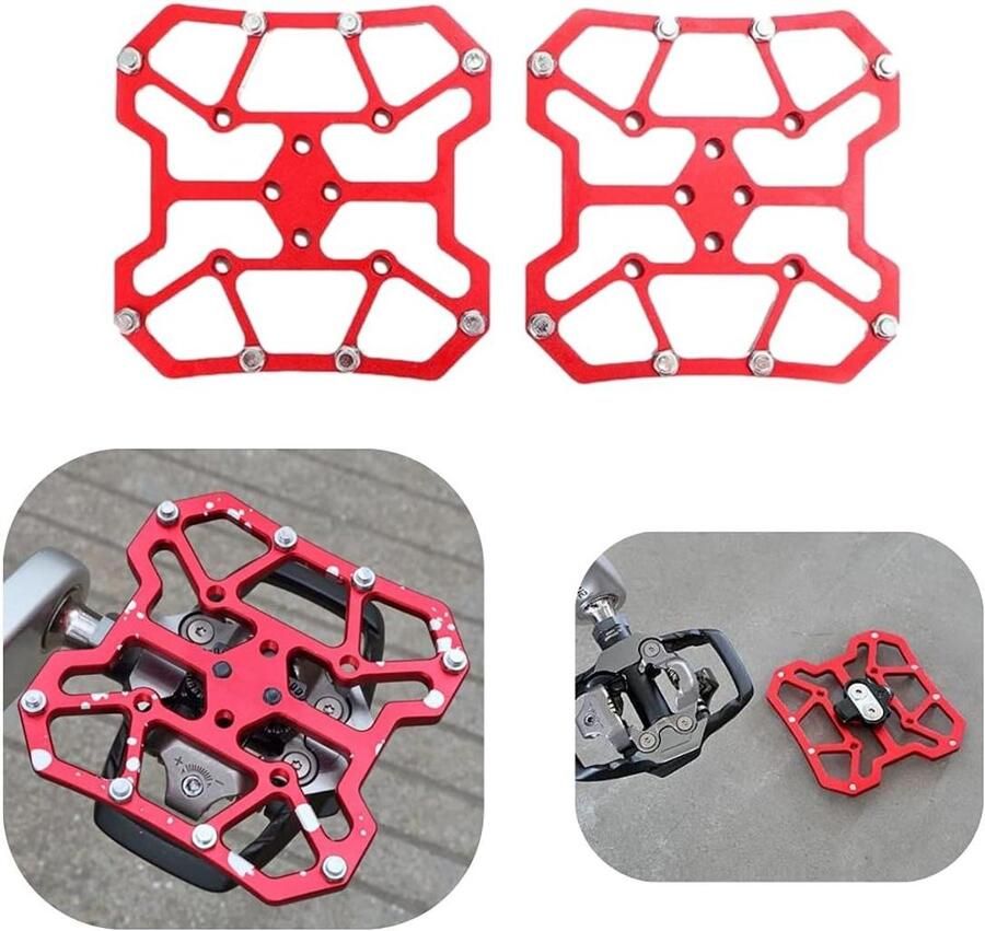 Fiets Pedaal Adapters Cliploze Pedalen Fietsen Aanpassen Universele Compatibiliteit 50 Grams One Color