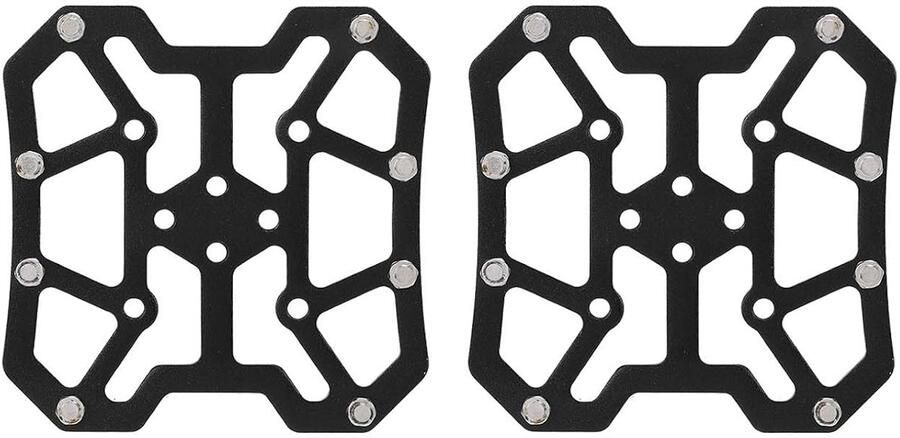 Fiets Pedaal Adapters Fietspedalen Plat Fietsen Aanpassen Antislip Grip 143 g Zwart