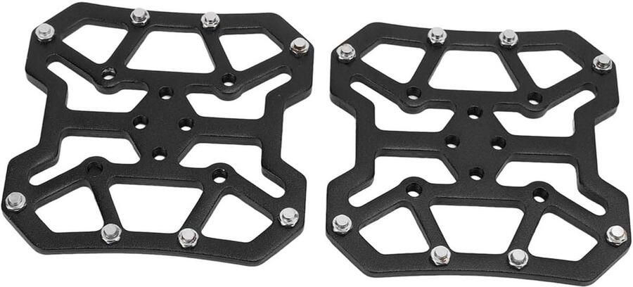 Fiets Pedaal Adapters Pedaal Platforms Fietsen Verbeteren Antislip Ontwerp 90x90mm Zwart