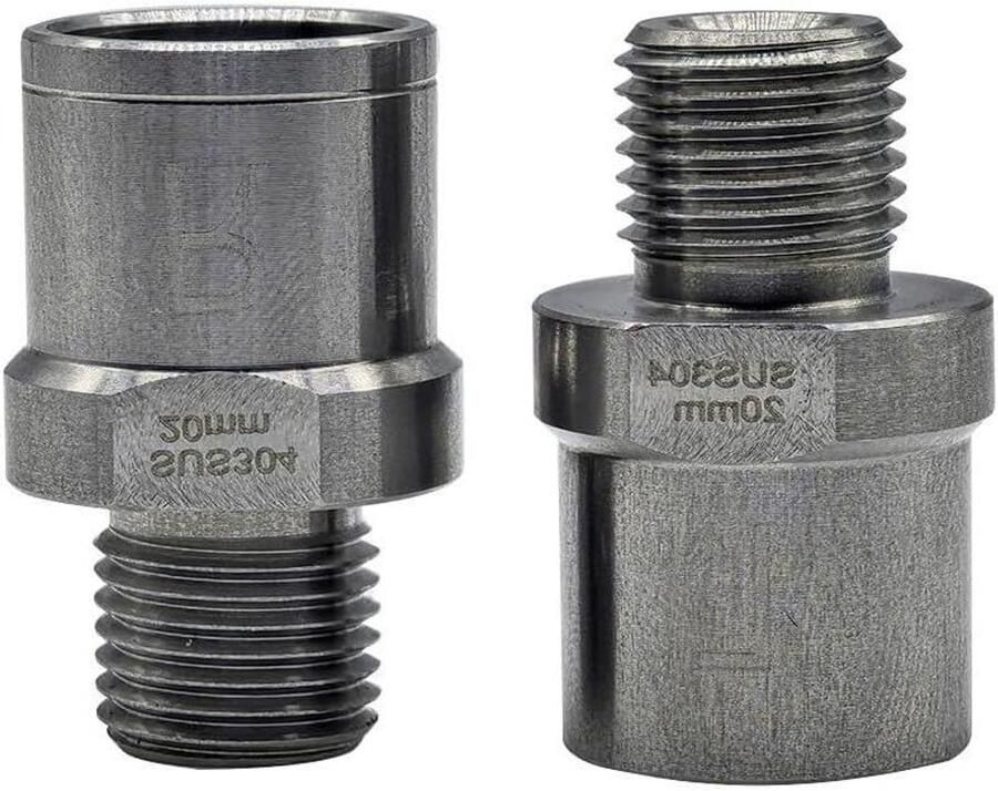 Fiets Pedaal Adapters Pedaal Verloopstukken Fietsen Verbeteren Roestvrij Staal Constructie 20 mm Vergroting Zilver