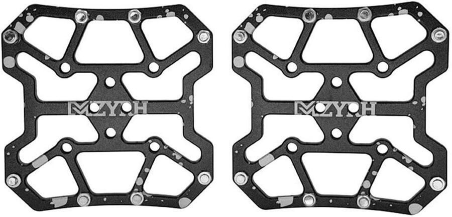 Fiets pedaal adapters Platform adapters MTB fietsen CNC aluminium constructie 90 x 90 mm Zwart
