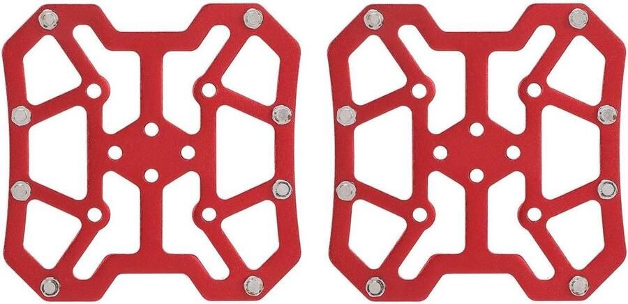 Fiets Pedaal Adapters Platform Adapters Weg Gebruik Lichtgewicht Aluminium 90x90 mm Rood