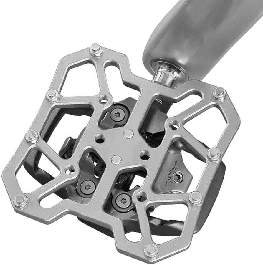 Fiets pedaal adapters Platte pedalen Fietsen verbeteren Lichtgewicht aluminiumlegering 90 x 90 mm Titanium