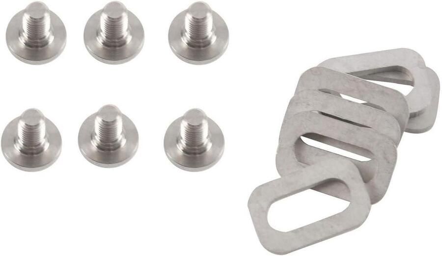Fiets Pedaal Bouten Schoenplaatjes Schroeven Fiets Onderhoud Hoge Sterkte Legering 6 Stuks Meerkleurig
