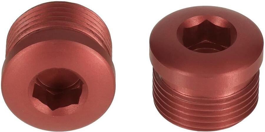 Fiets Pedaal Doppen Pedaal Eindbouten Fiets Onderhoud CNC Gefreesd Aluminium M14 x 1.00 Rood