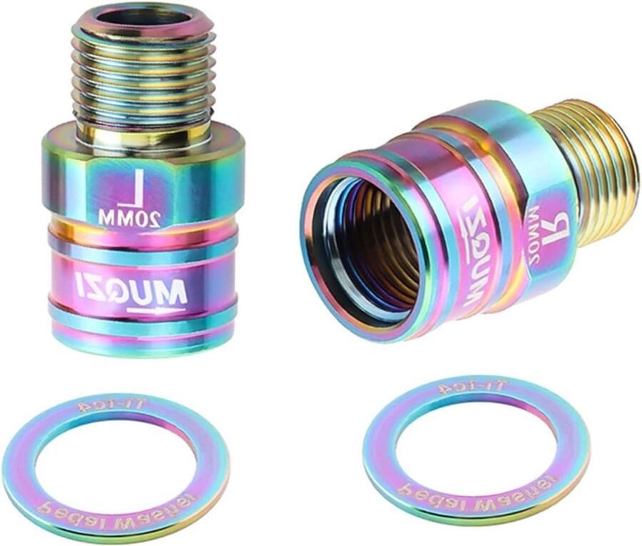 Fiets Pedaal Extenders Pedaal Spacers Comfortabel Fietsen Titanium Legering 20 mm Verlenging Meerkleurig