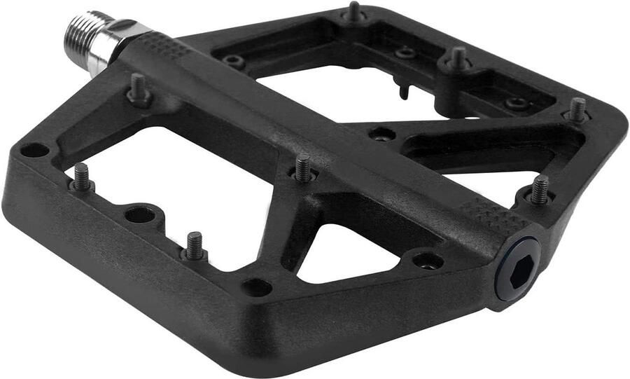 Fiets Pedaal MTB Pedalen Veilige Grip 16 Anti-slip Nagels 13 mm Dun Zwart