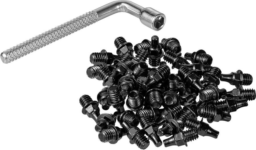 Pedaalpinnen Set Fiets Pinnen Verbeterde Grip Gelegeerd Staal M4 x 6 mm Goud