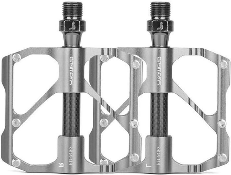Fiets Pedaal Racefiets Onderdeel Sportief Fietsen Lichtgewicht Aluminium 245 gram Zilver