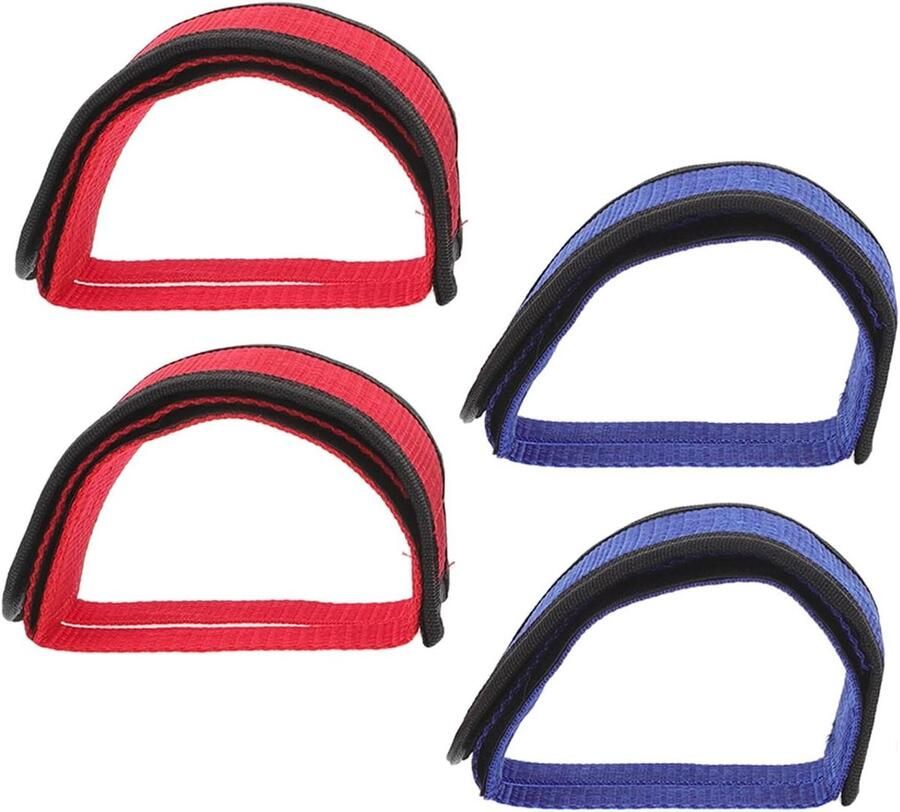 Fiets Pedaal Straps Verstelbare Voetbanden Veilige Fiets Rit Antislip Technologie 4 Stuks Kleuren