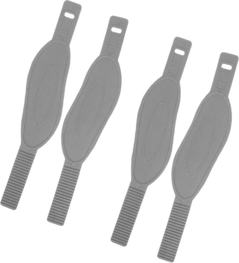 Fiets Pedaal Straps Voetsteunbanden Hometrainer Comfortabel Fietsen Verstelbaar Antislip Ontwerp x Grijs