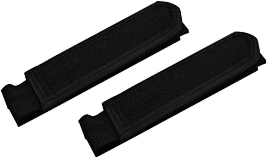 Fiets Pedaal Teen Clips Voetrie Fietspedaal Fietsen Stabiliteit Dubbele Zelfklevende Tape Universele Maat Zwart