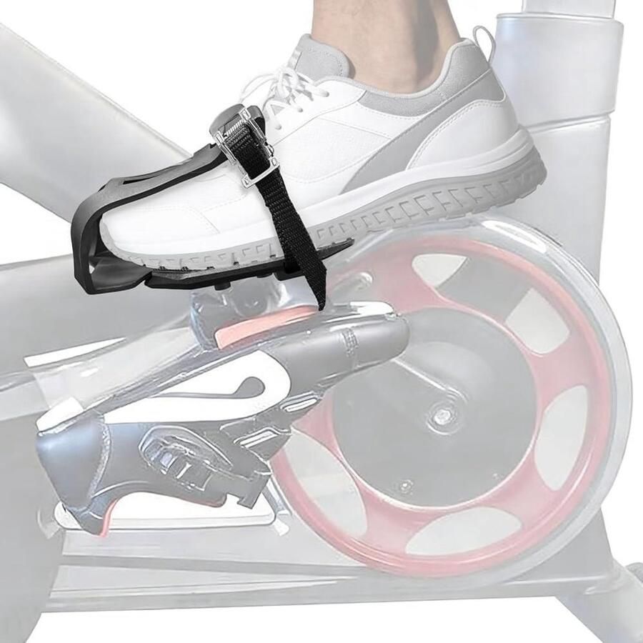 Fiets Pedaal Teenkooi Pedaal Converters Fietsen Met Sneakers Specifiek Voor Peloton 4 Gaten Zwart