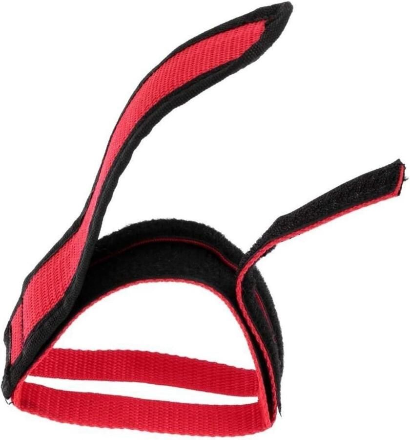 Fiets Pedaalbanden Teen Clips Veilig Fietsen Verstelbare Band 24 x Rood