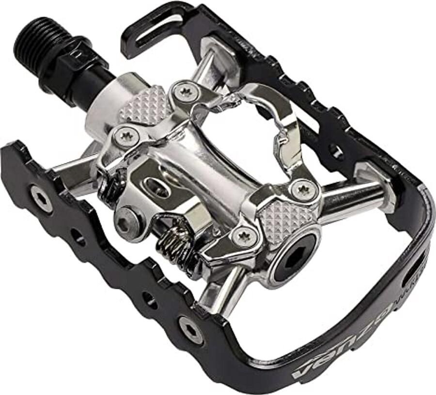 Fiets Pedalen Klik Pedalen Fietstochten Maken Shi o SPD Compatibel 10.5 x Zwart