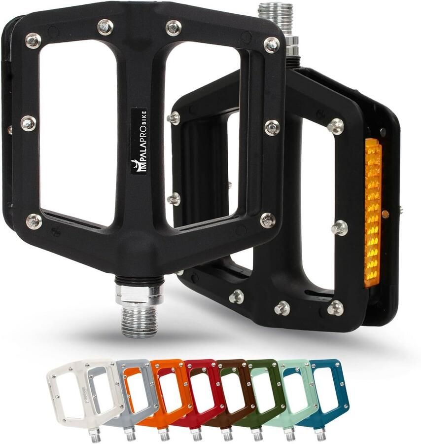 Fiets Pedalen met Reflectoren Nylon Platform Antislip Pedalen voor MTB Stad BMX E-Bike 9 16 Inch