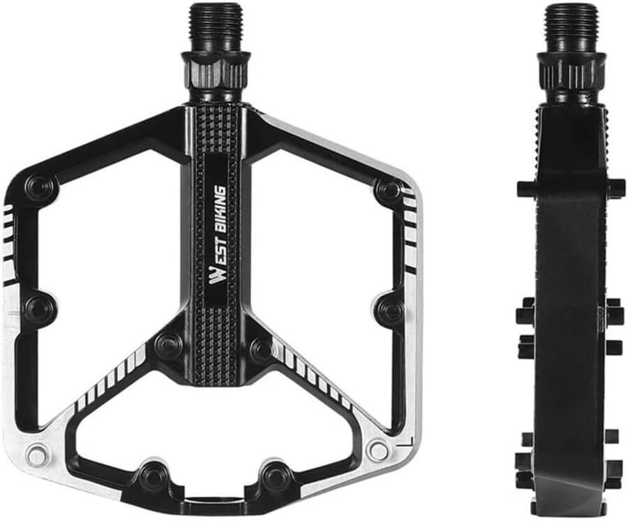 Fiets Pedalen Mountainbike Pedaal Fietsen Antislip Platform 126x103x20mm Zwart