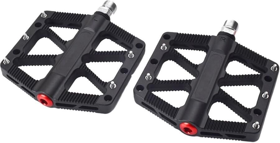 Fiets pedalen Mountainbike pedalen All terrain fietsen Robuuste aluminium legering 362 gram per paar Zwart
