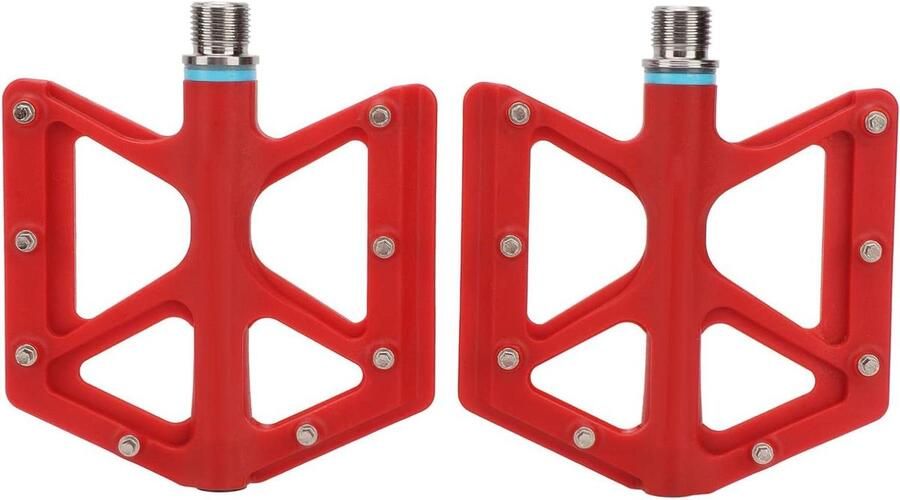 Fiets pedalen Mountainbike pedalen Buiten fietsen Opvouwbaar ontwerp 260 g Rood