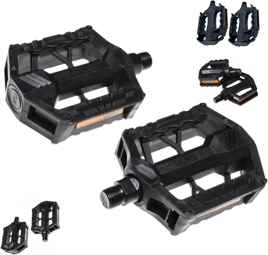 Fiets Pedalen MTB BMX Pedalen Veilig Fietsen Kooi Design 110 x 80 mm Zwart