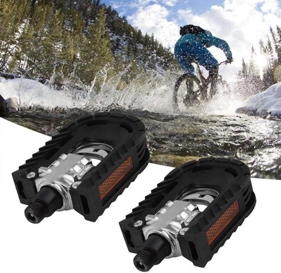 Vouwpedalen Fiets Fietsaccessoires Veilig Fietsen Antislip Zaaggreep 12 x 7 x Zwart