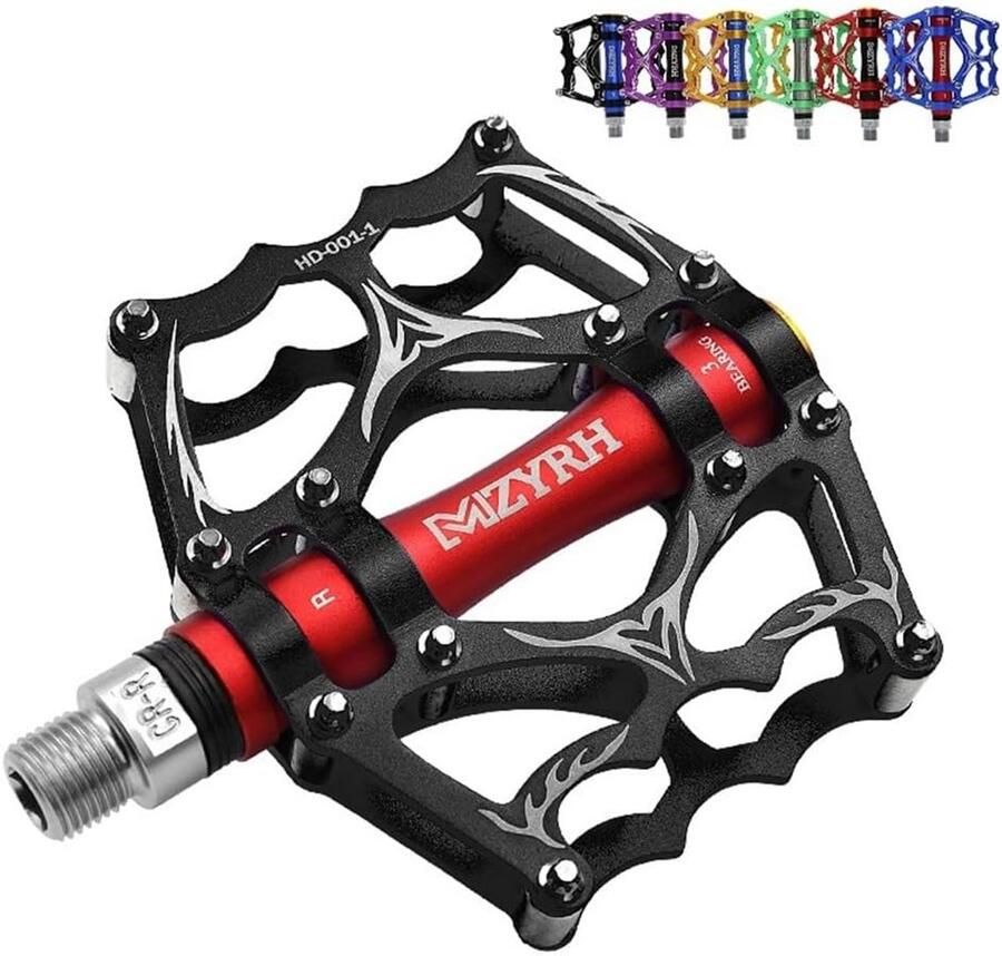Fiets Pedalen MTB Pedalen Aluminium Fietsen Mountainbiken Verzegelde Lagers 9 16 Zwart